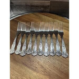 Wallace Stainless 18/10 China Dinner Forks Set 10..(DD2)